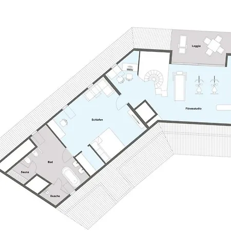 Loftwohnung 270 Qm Mit Fitnesstudio Апартаменты *