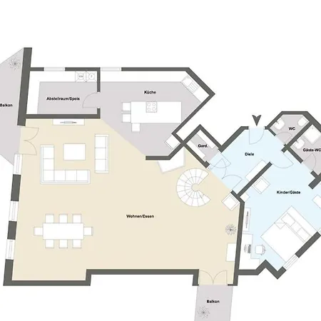 Loftwohnung 270 Qm Mit Fitnesstudio Апартаменты
